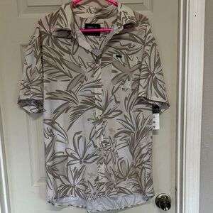 O'Neill Tan and White Dress Shirt